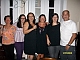 D. Maria do Carmo, Rejane, Claudia, Cecilia, Leticia e Marcinho